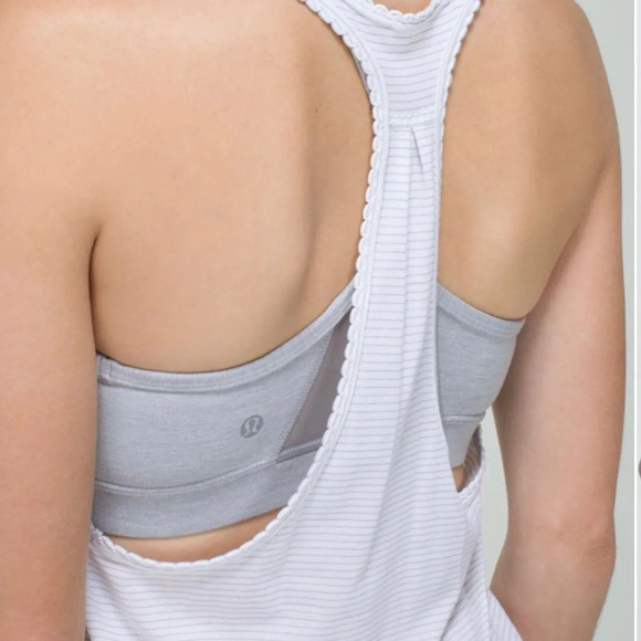 Lululemon 105 F Singlet, Pink & Grey, size 4 - Picture 3 of 10
